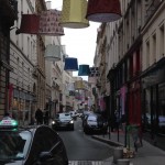 The Rue du Mail - where several of the fabric houses are to be found